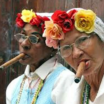 women smoking cigars