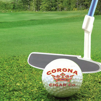 Corona Cigar golf ball