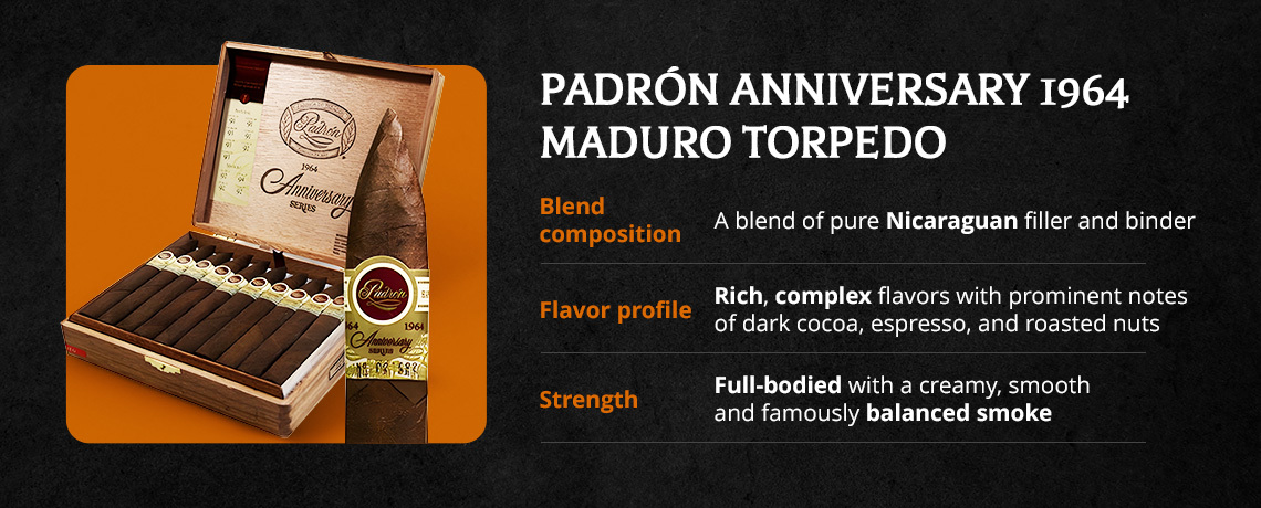 Padrón Anniversary 1964 Maduro Torpedo