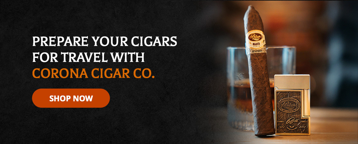 Prepare your cigars for travel with Corona Cigar Co. - Travel Humidors